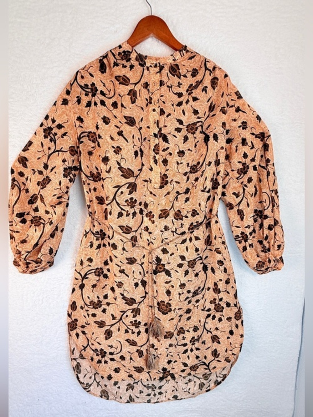 Ulla Johnson Agadir Coverup Dress Hi Low Floral Tunic Size S NWT